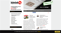 Desktop Screenshot of hitelek24.hu